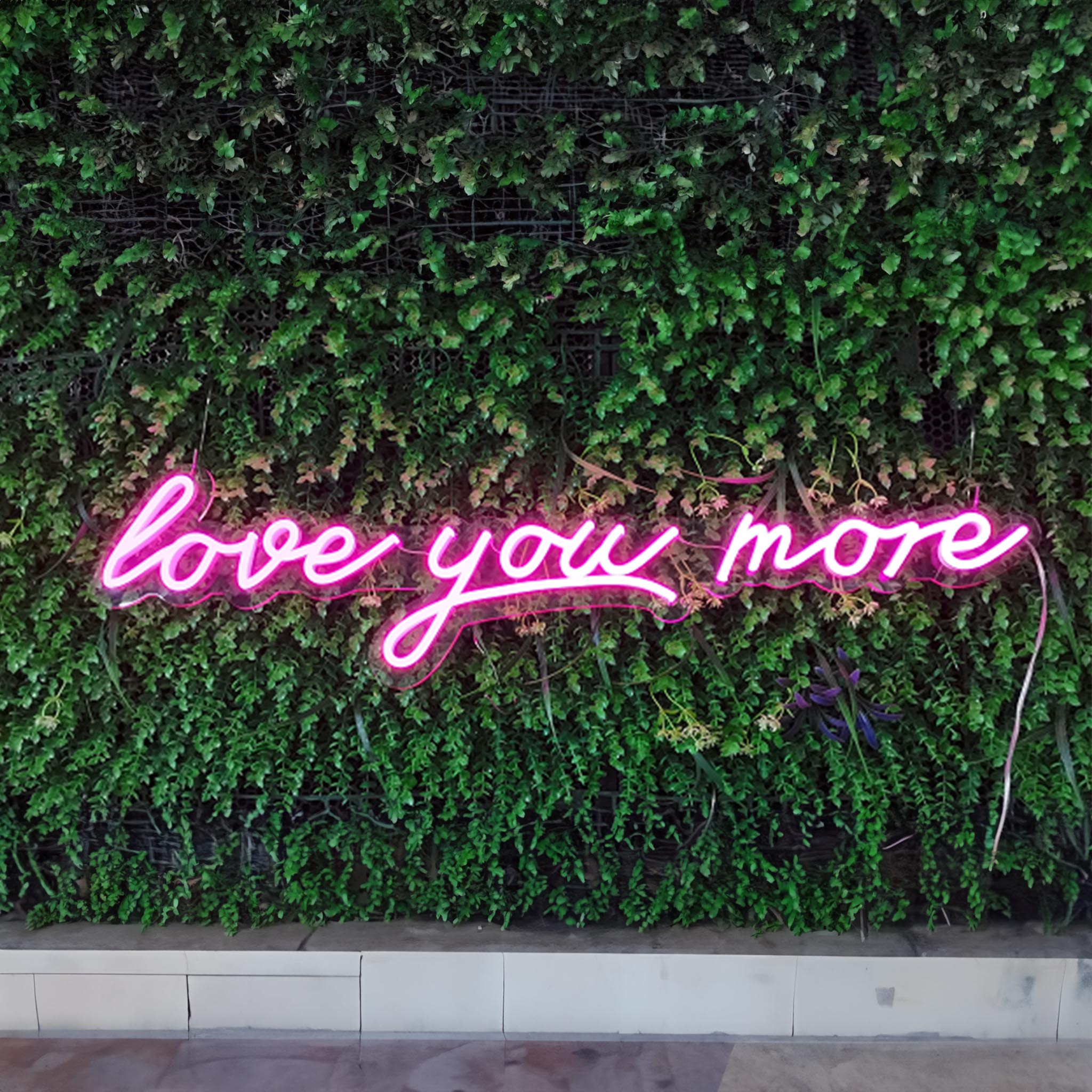 Love You More Neon Sign - Saturday Neon