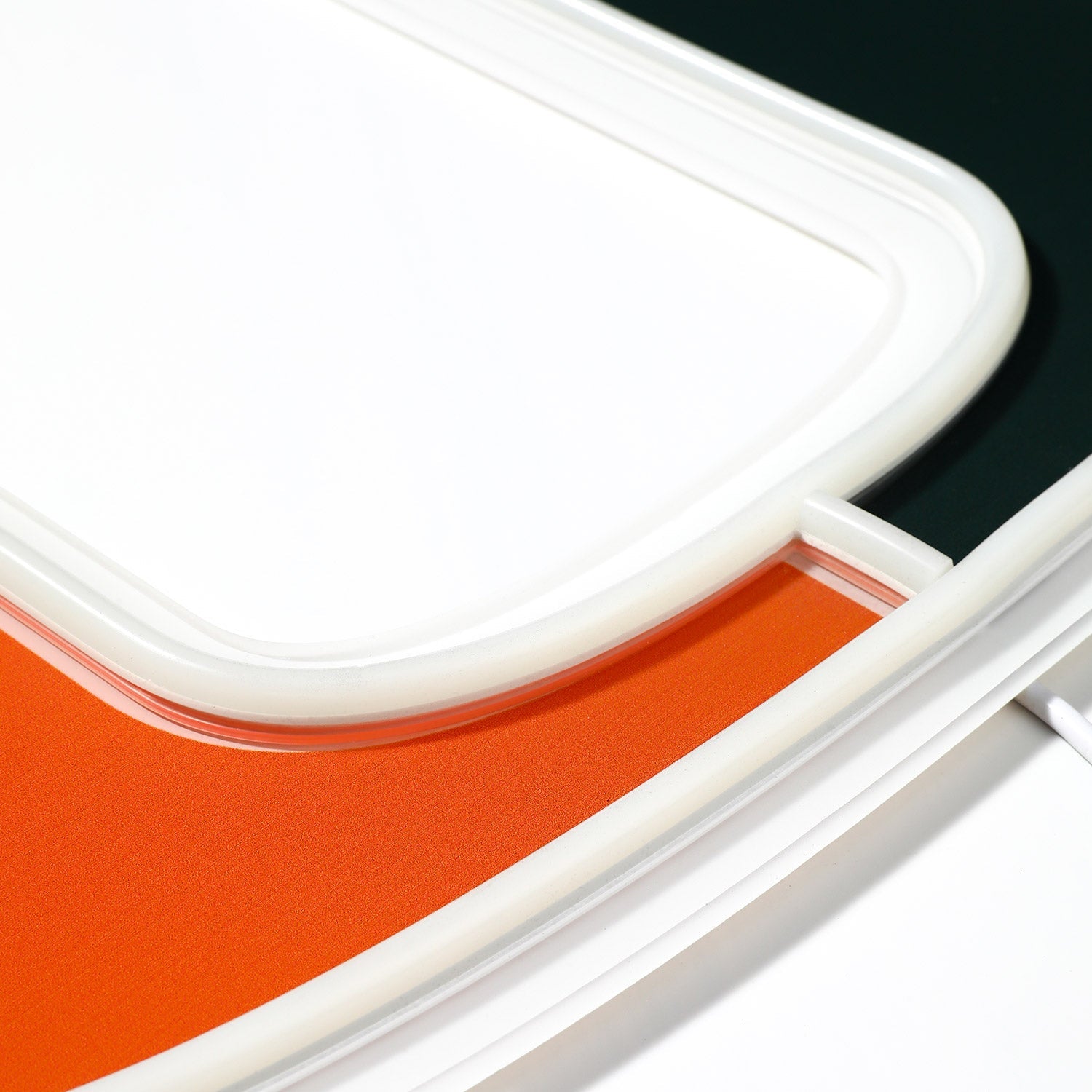 Miami Hurricanes logo LED neon sign at a side angle