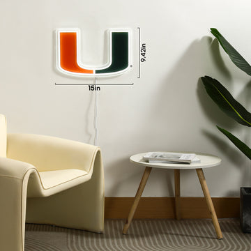 Miami Hurricanes LED Neon Sign - Saturday Neon