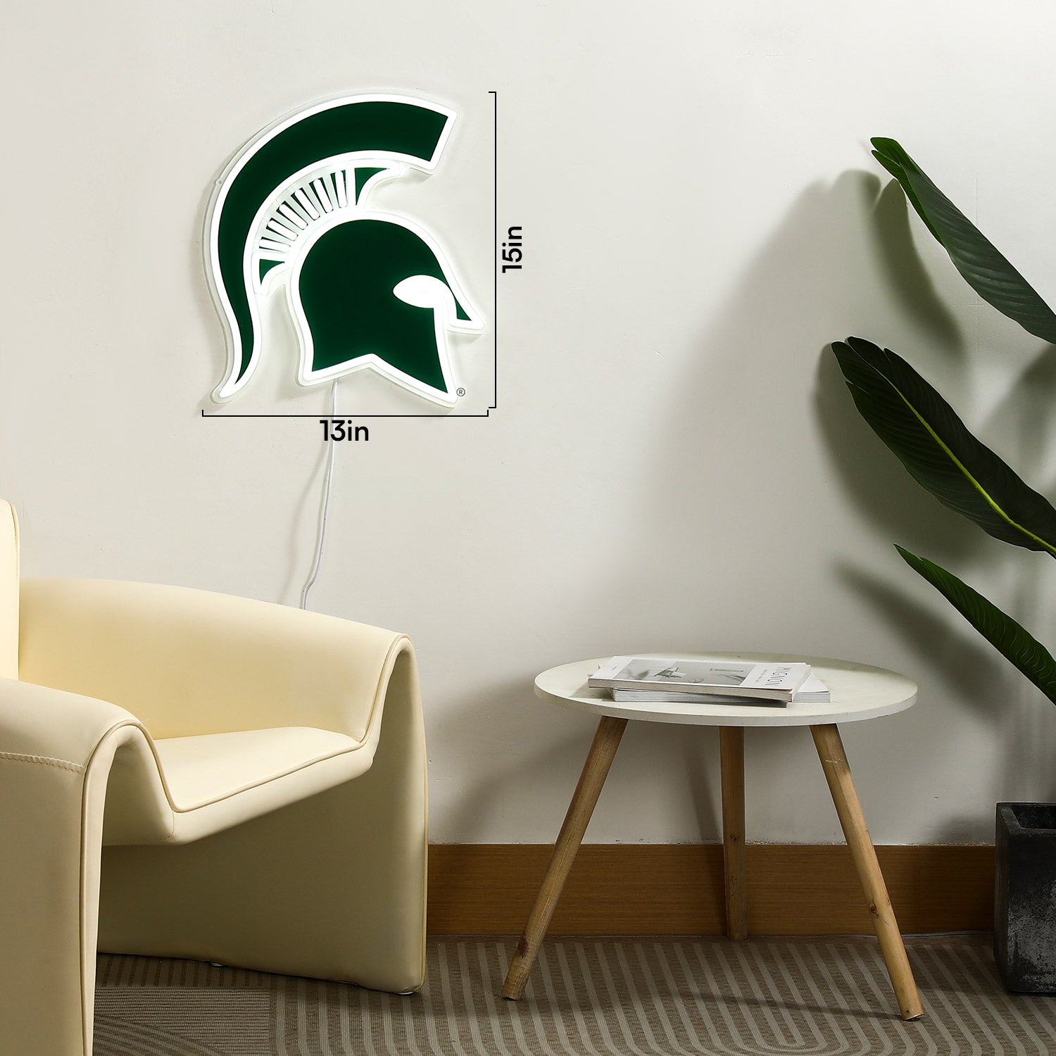Michigan State Spartans LED Neon Sign - Saturday Neon