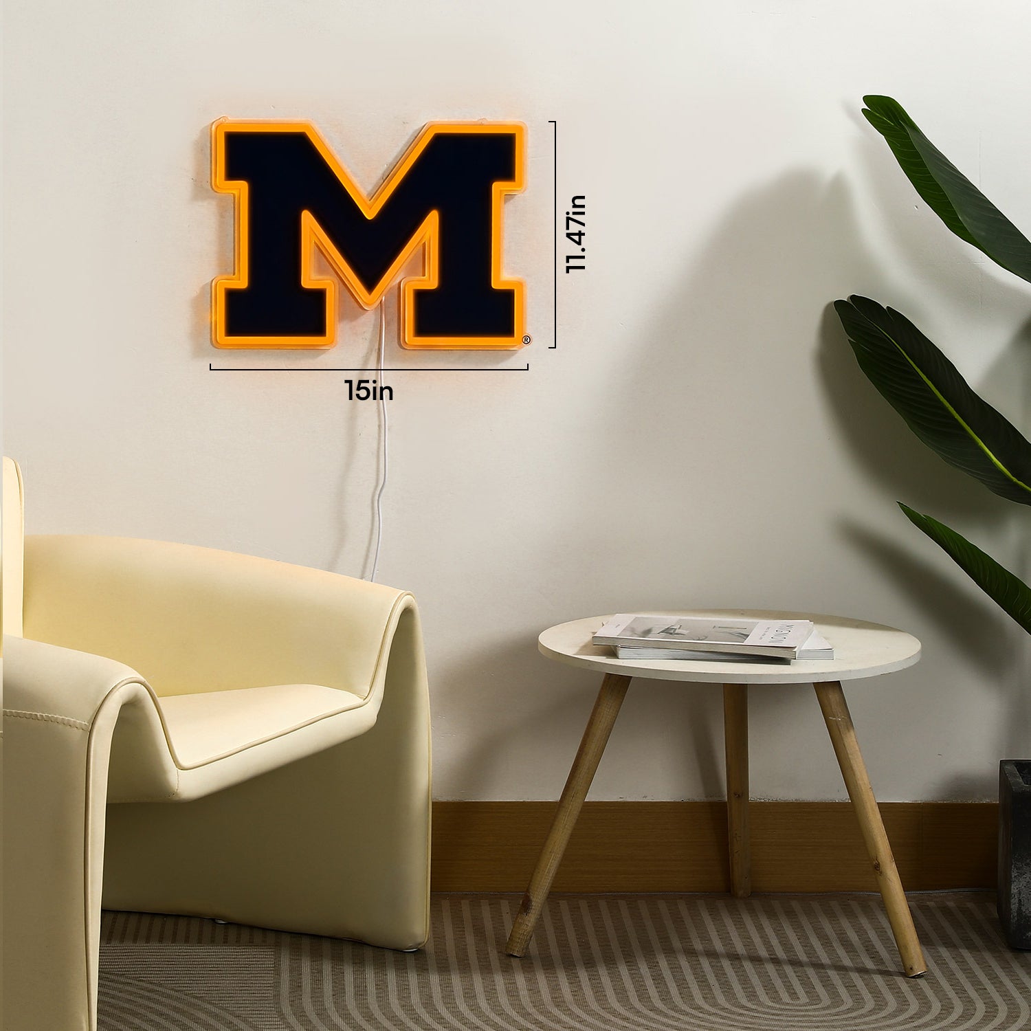Michigan Wolverines LED Neon Sign - Saturday Neon
