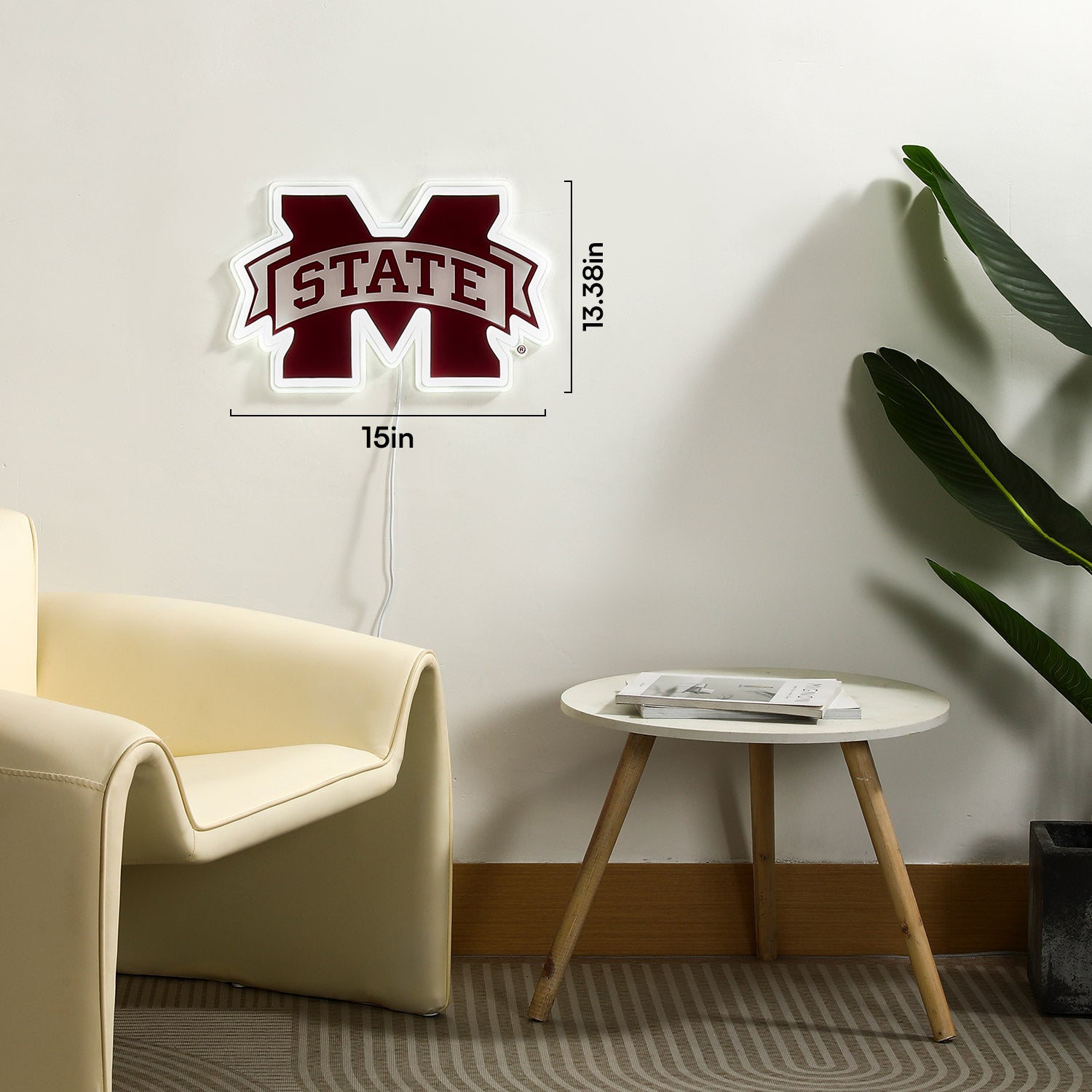 Mississippi State Bulldogs LED Neon Sign - Saturday Neon