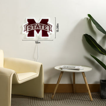 Mississippi State Bulldogs LED Neon Sign - Saturday Neon