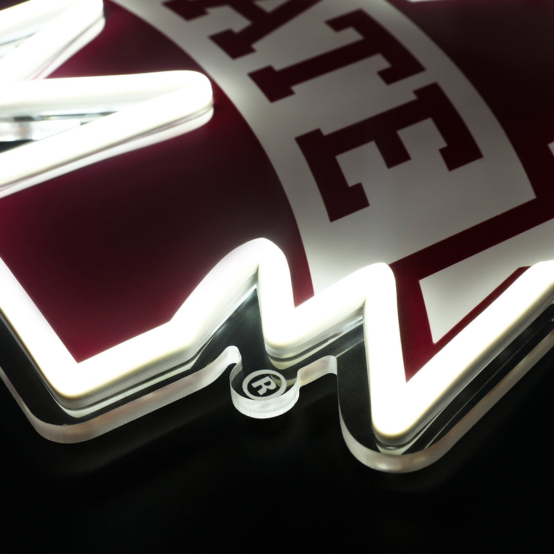 Mississippi State Bulldogs LED Neon Sign - Saturday Neon