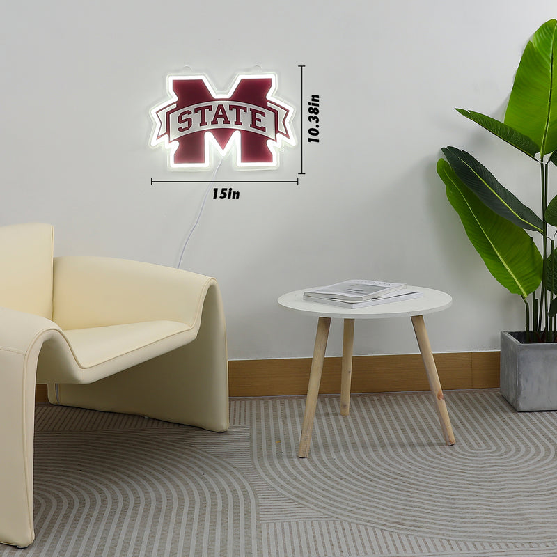 Mississippi State Bulldogs LED Neon Sign - Saturday Neon