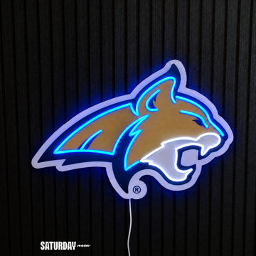 Montana State Bobcats LED Neon Sign - Standard (15" x 10.9") - Saturday Neon