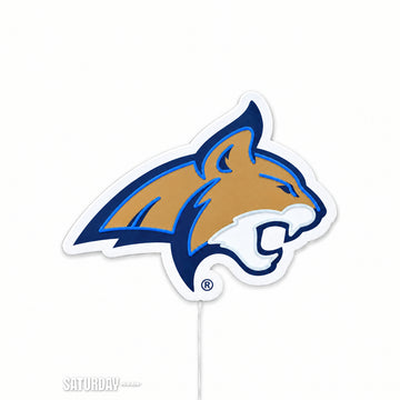 Montana State Bobcats LED Neon Sign - Plus (24" x 17.44") switched off - Saturday Neon