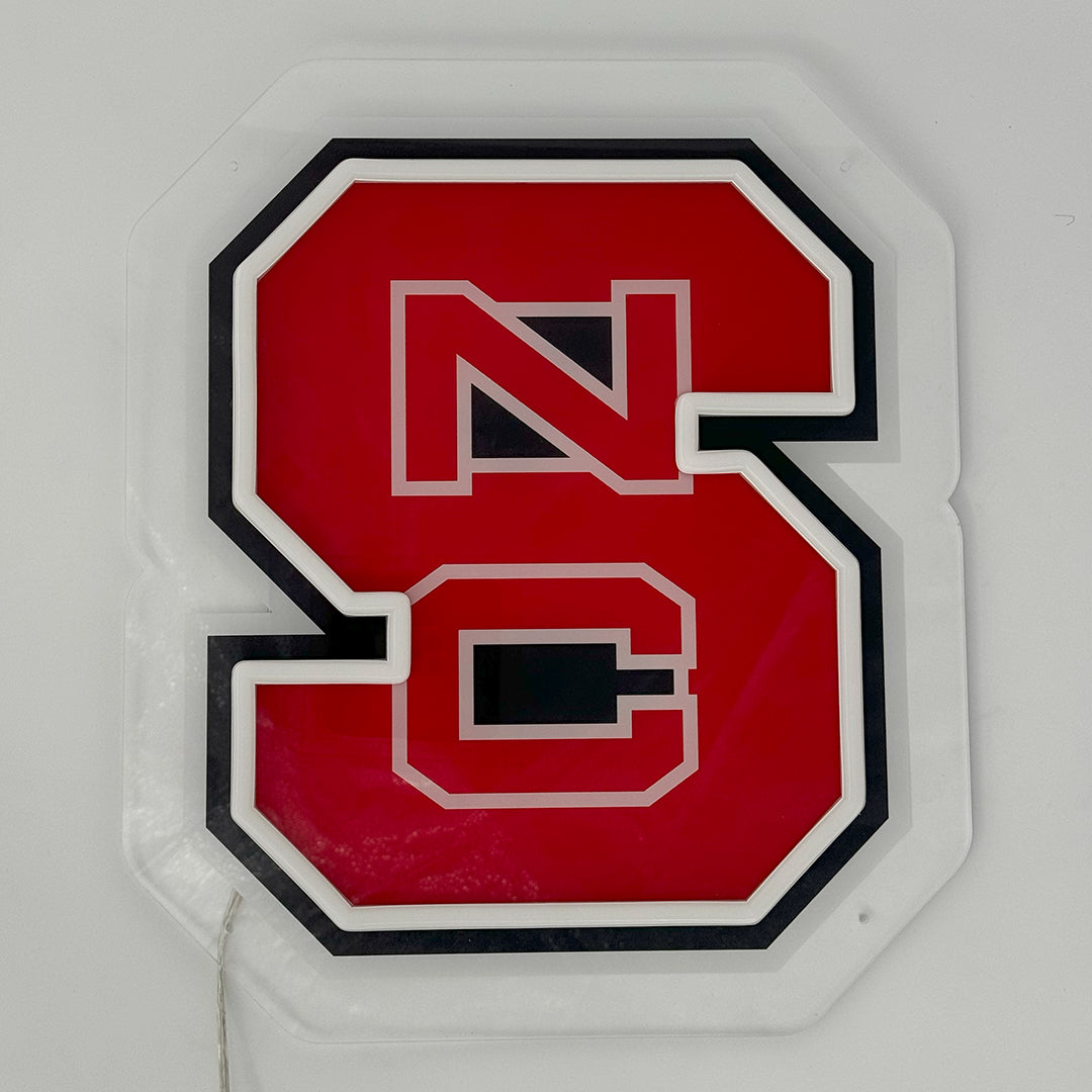 NC State Block S Logo LED Neon Sign