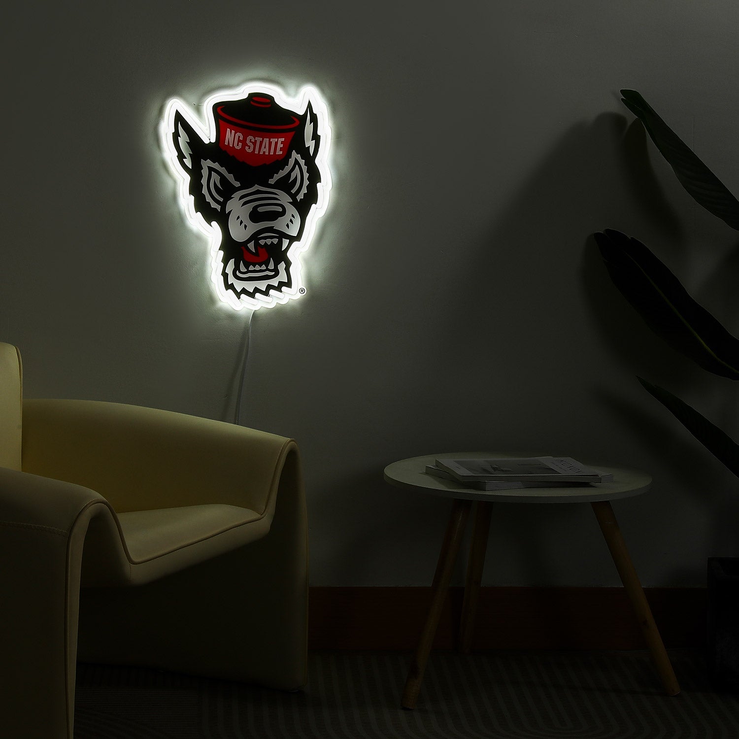 NC State Wolfpack logo LED neon sign
