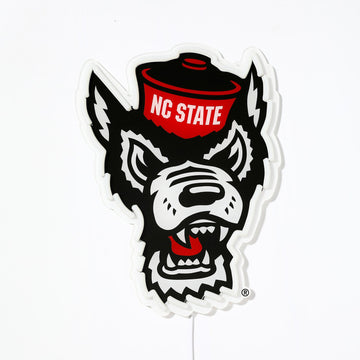 NC State Wolfpack logo LED neon sign