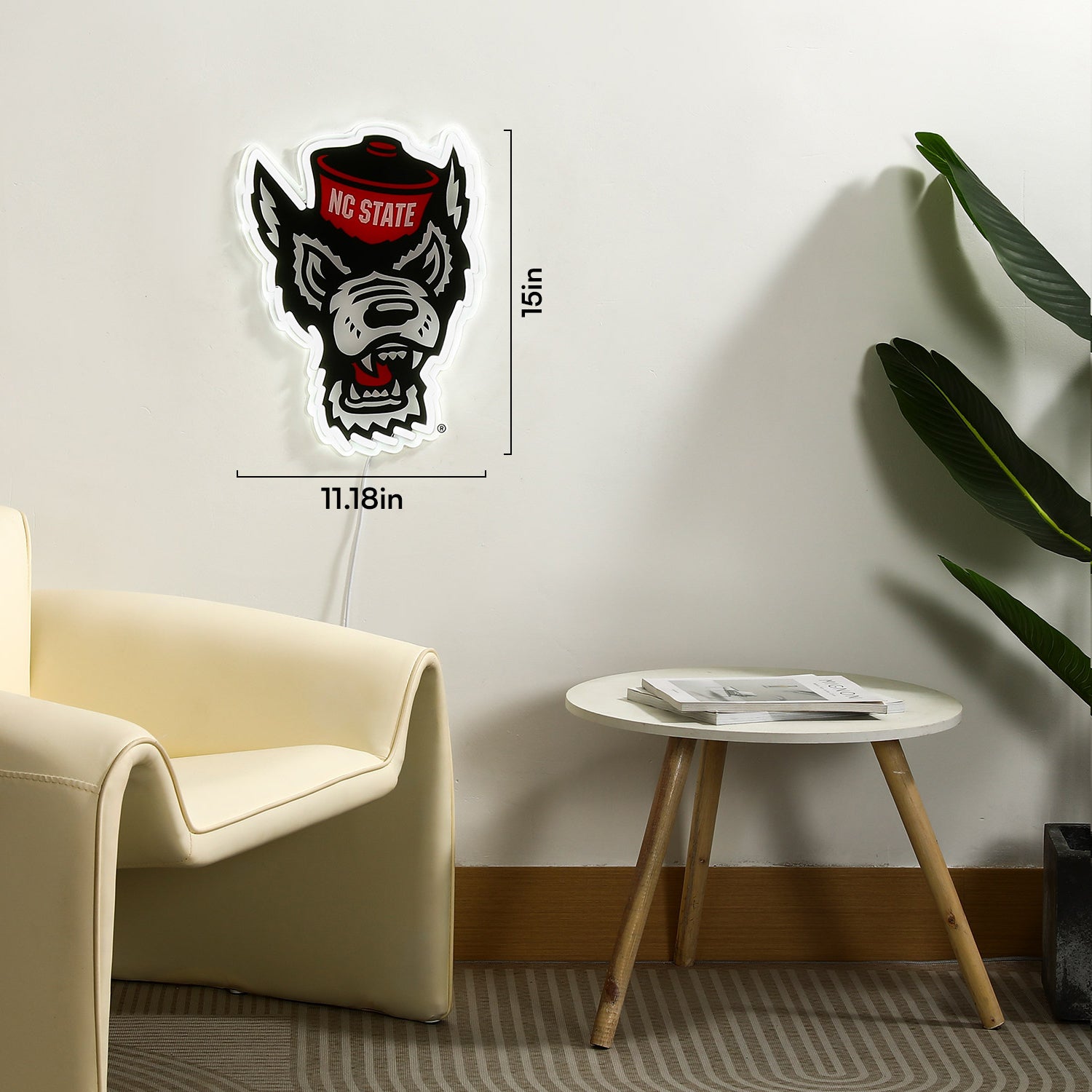 NC State Wolfpack LED Neon Sign - Saturday Neon
