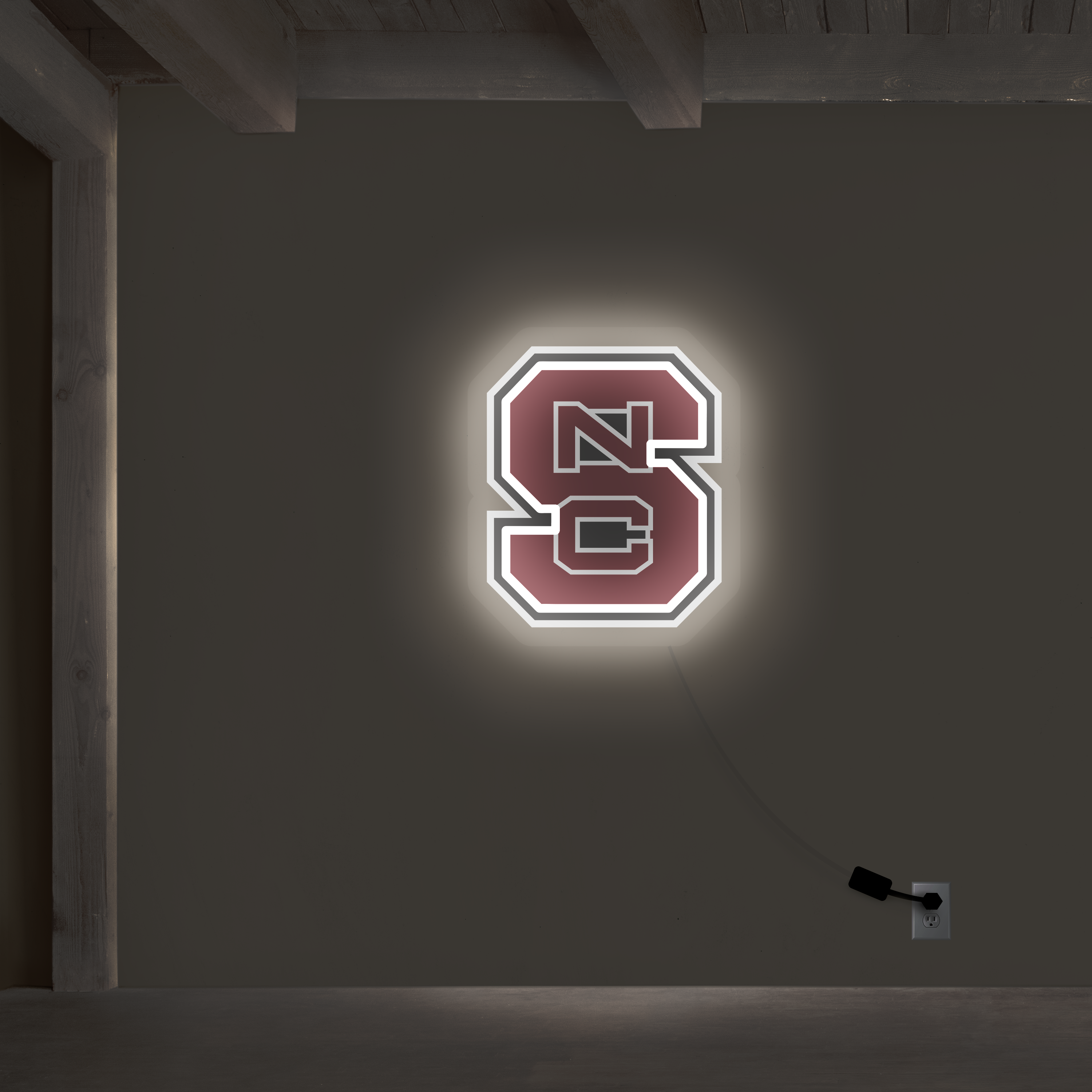 NC State Logo LED Neon Sign - Saturday Neon