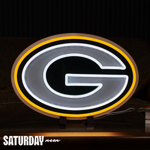 Green Bay Packers LED Neon Sign - Saturday Neon