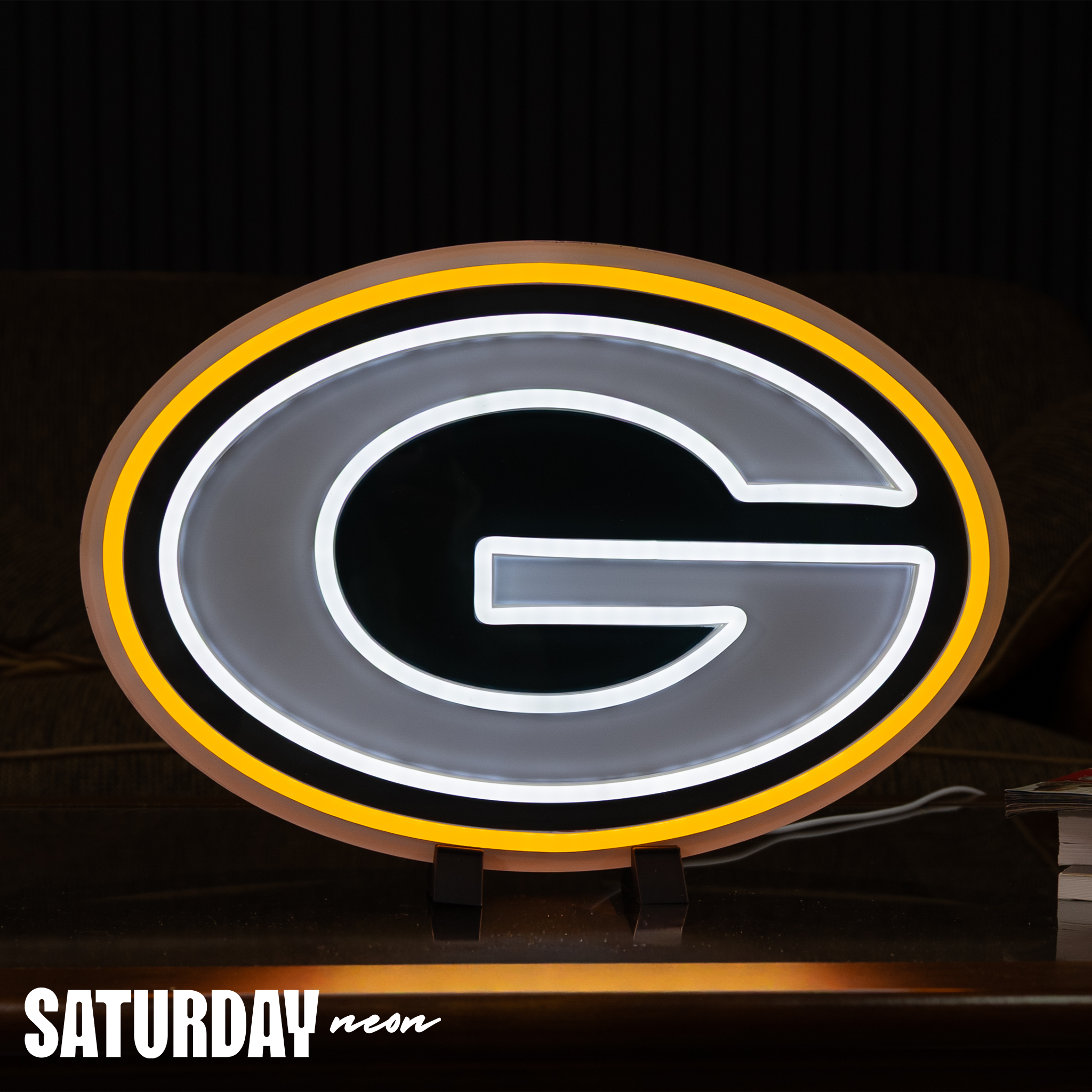 Green Bay Packers LED Neon Sign - Saturday Neon