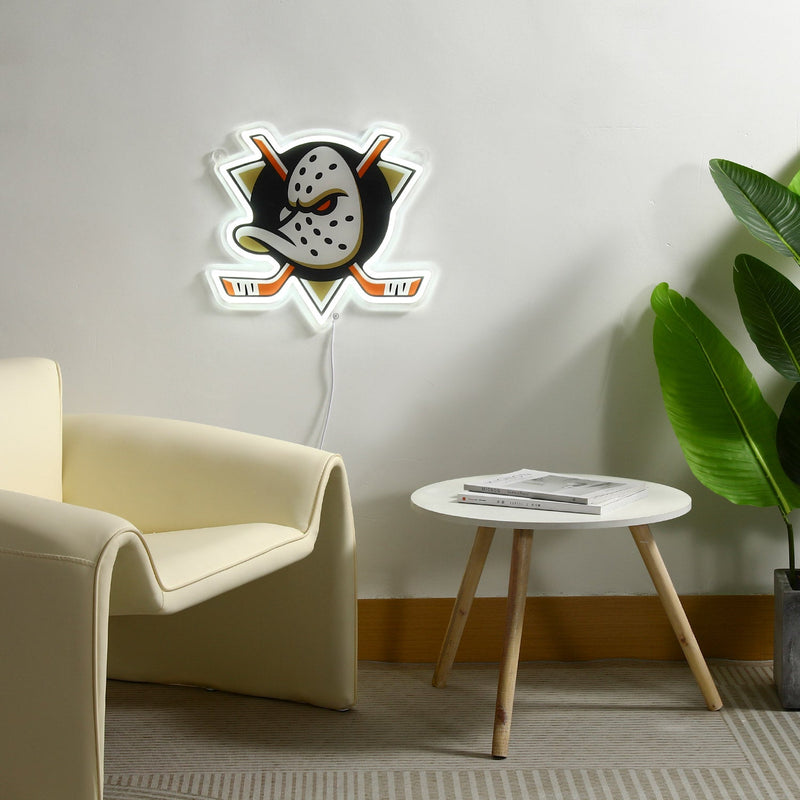 Anaheim Ducks: Die-Cut LED Neon Sign