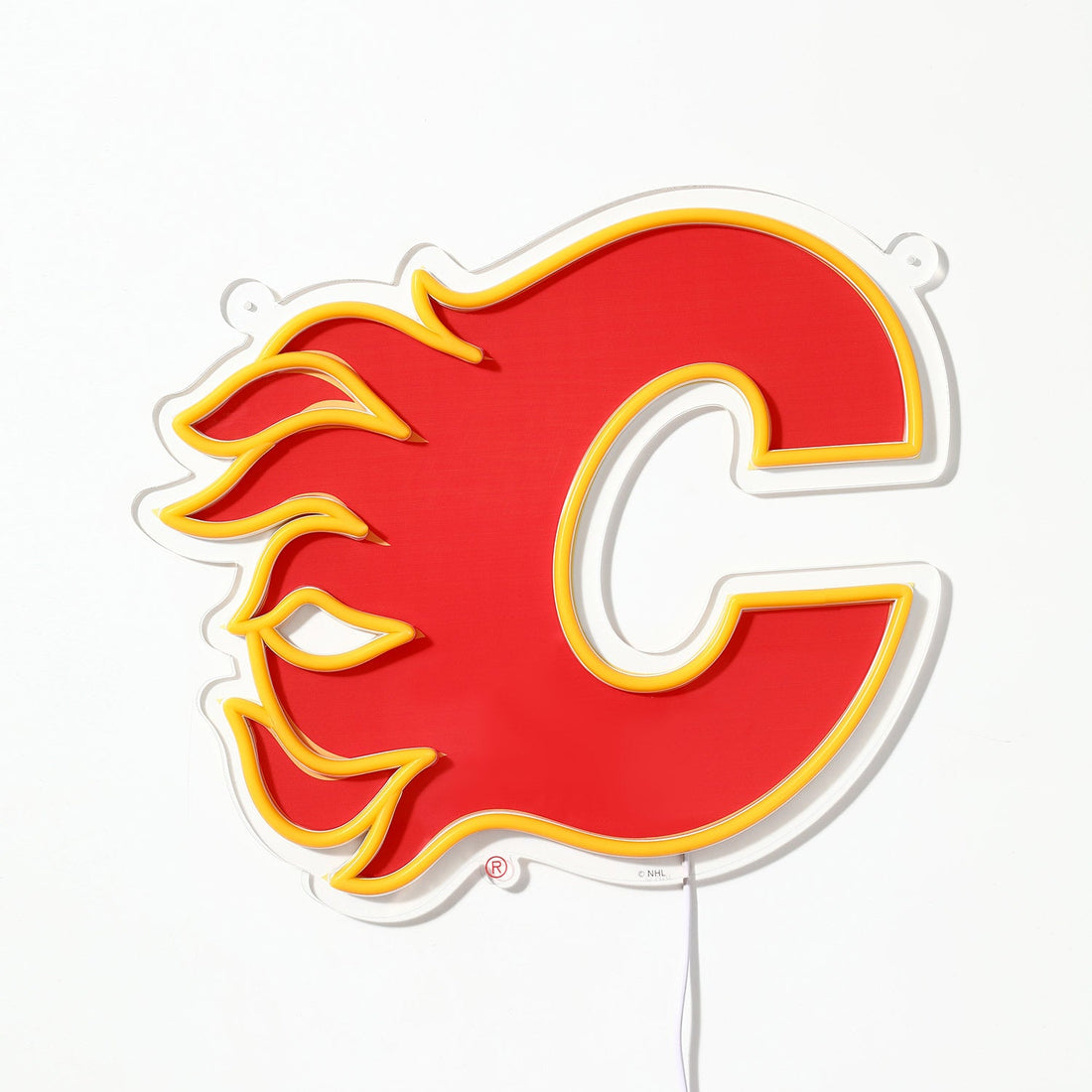 Calgary Flames: Die-Cut LED Neon Sign