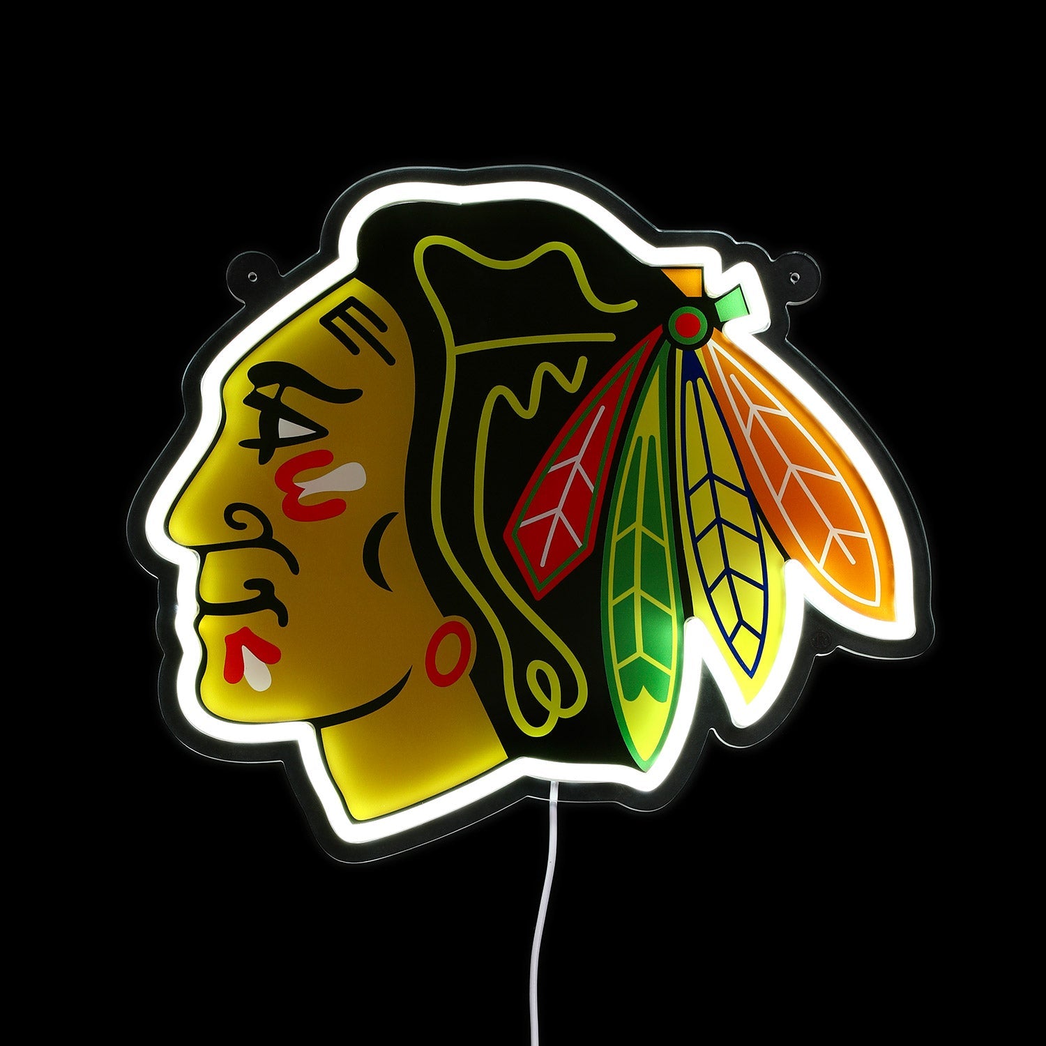 Chicago Blackhawks: Die-Cut LED Neon Sign