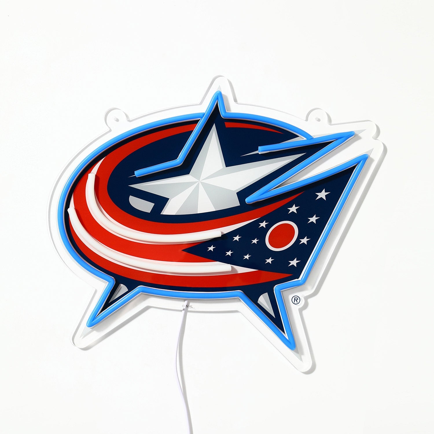 Columbus Blue Jackets: Die-Cut LED Neon Sign