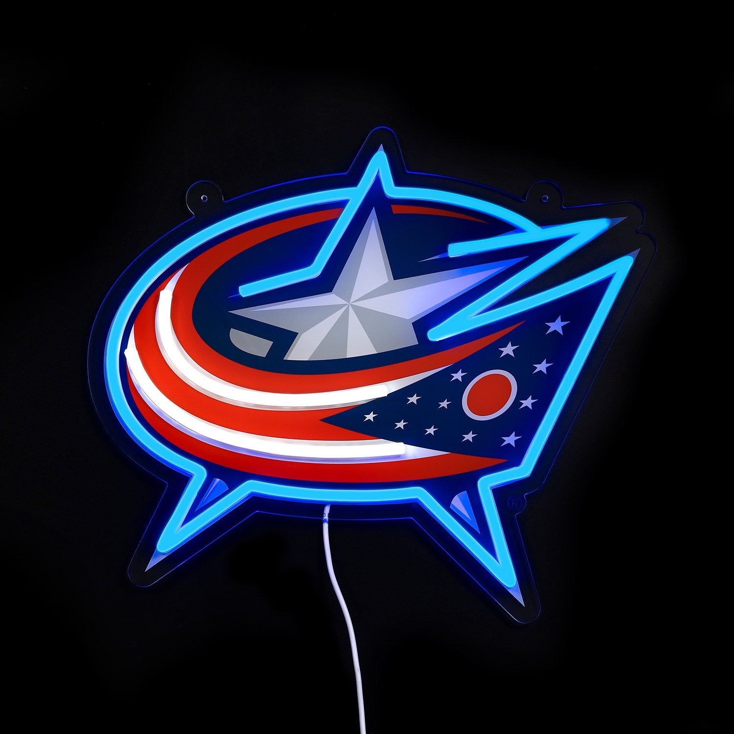 Columbus Blue Jackets: Die-Cut LED Neon Sign