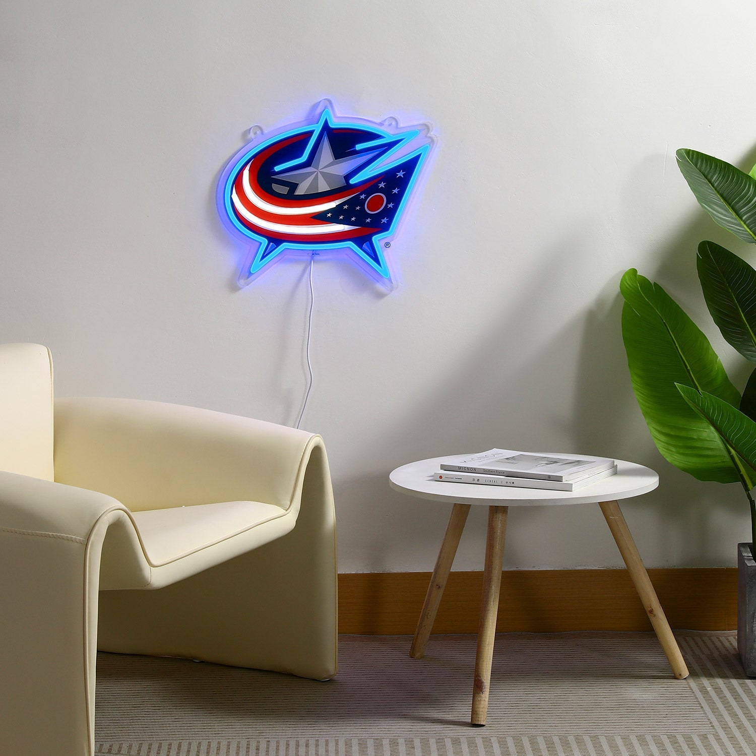 Columbus Blue Jackets: Die-Cut LED Neon Sign