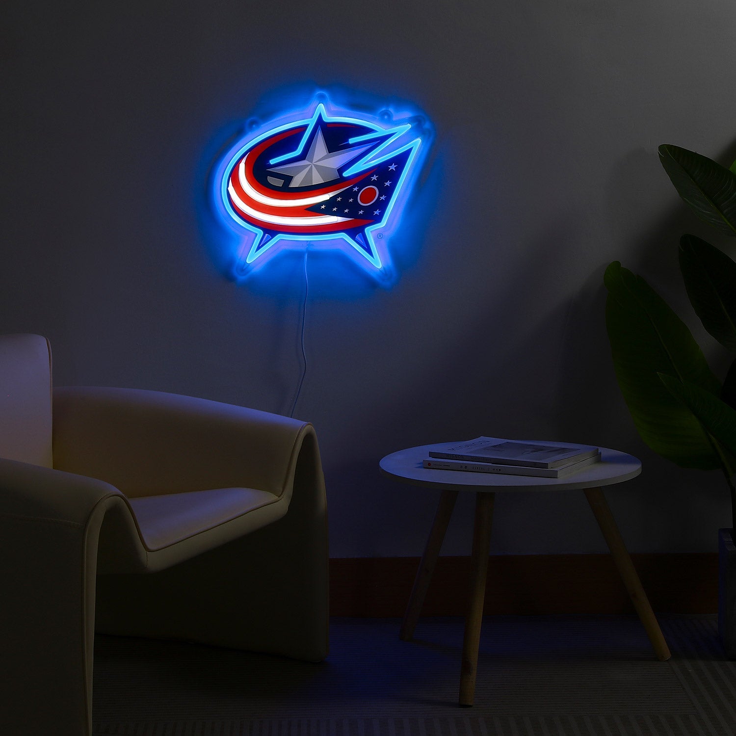 Columbus Blue Jackets: Die-Cut LED Neon Sign