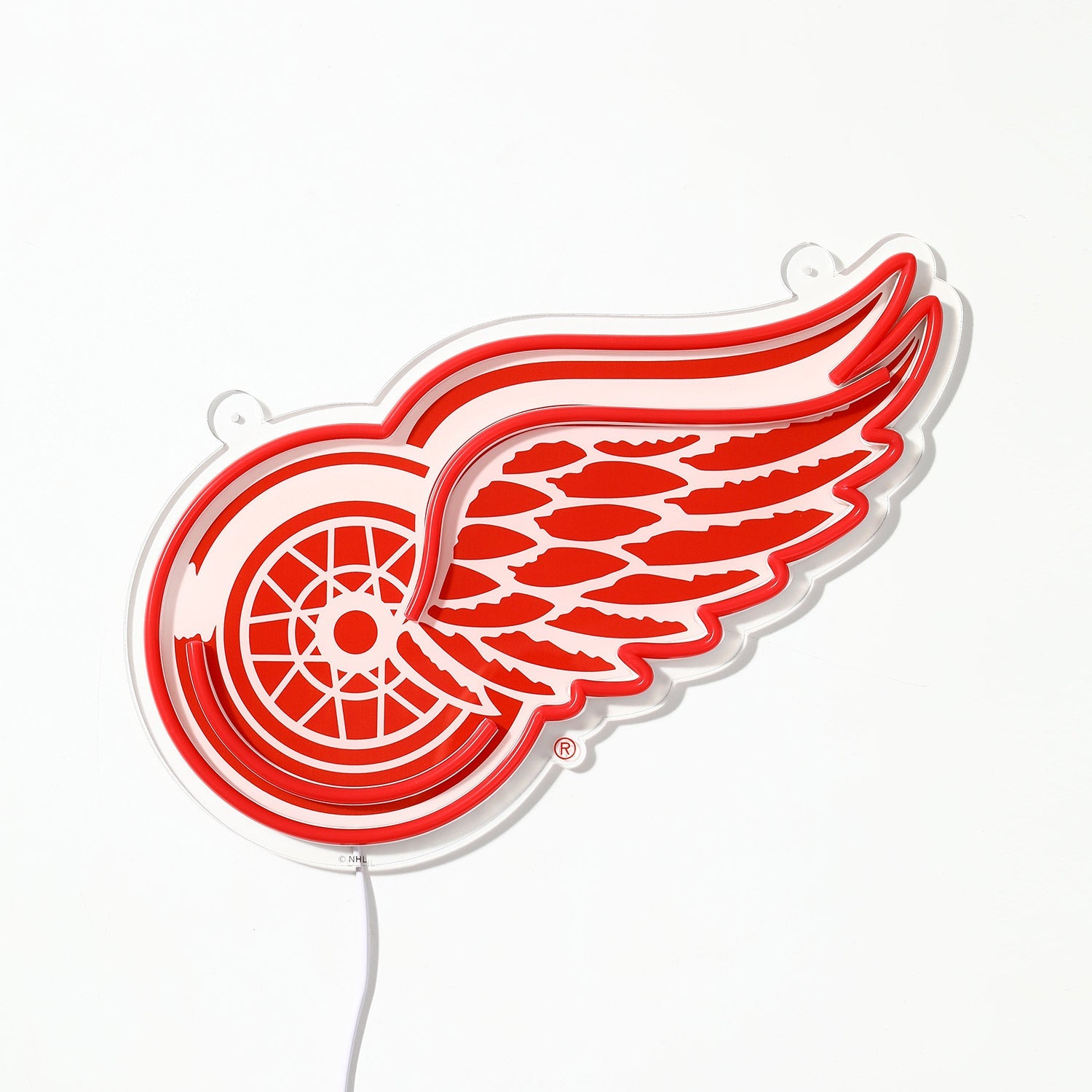 Detroit Red Wings: Die-Cut LED Neon Sign