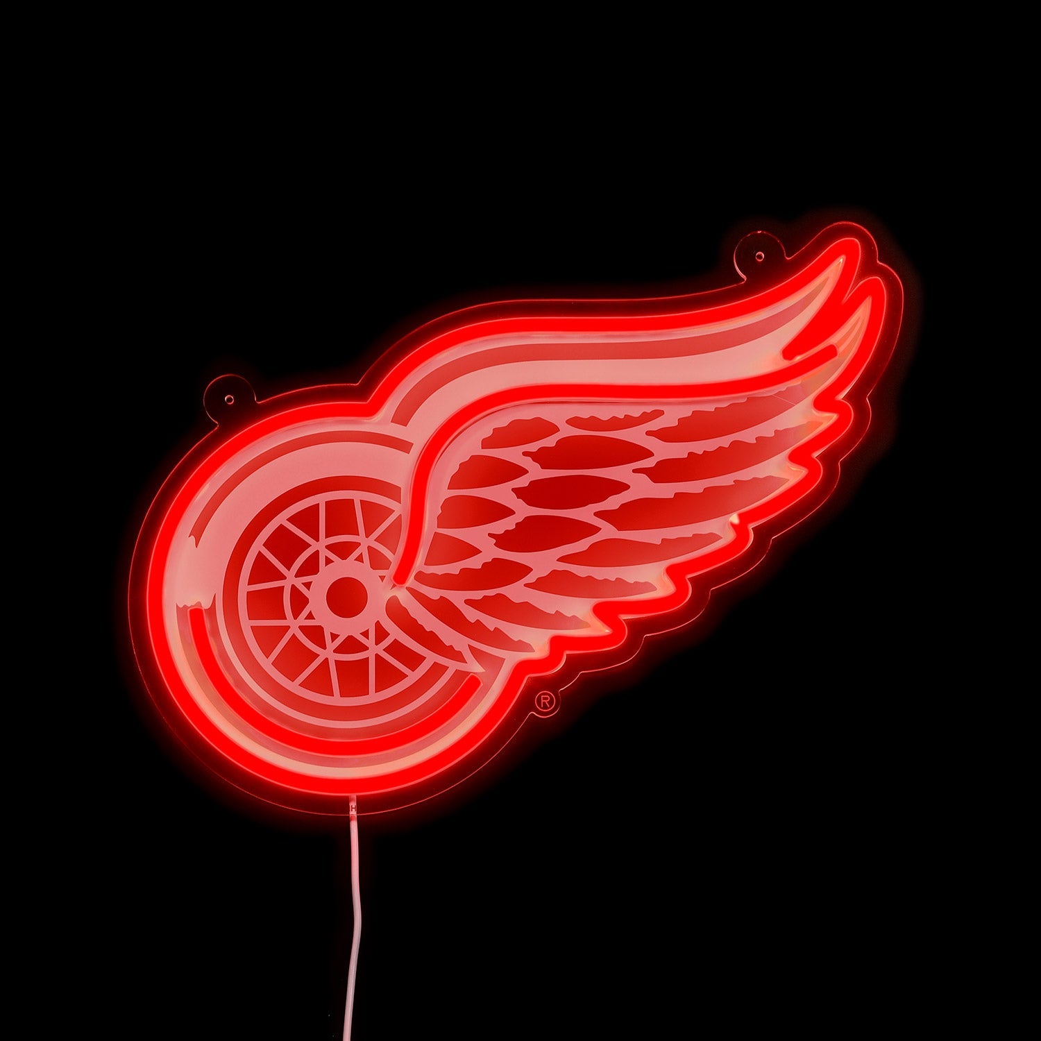 Detroit Red Wings: Die-Cut LED Neon Sign
