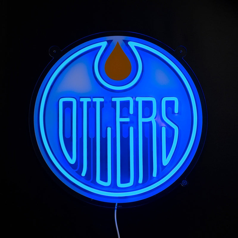 Edmonton Oilers: Die-Cut LED Neon Sign