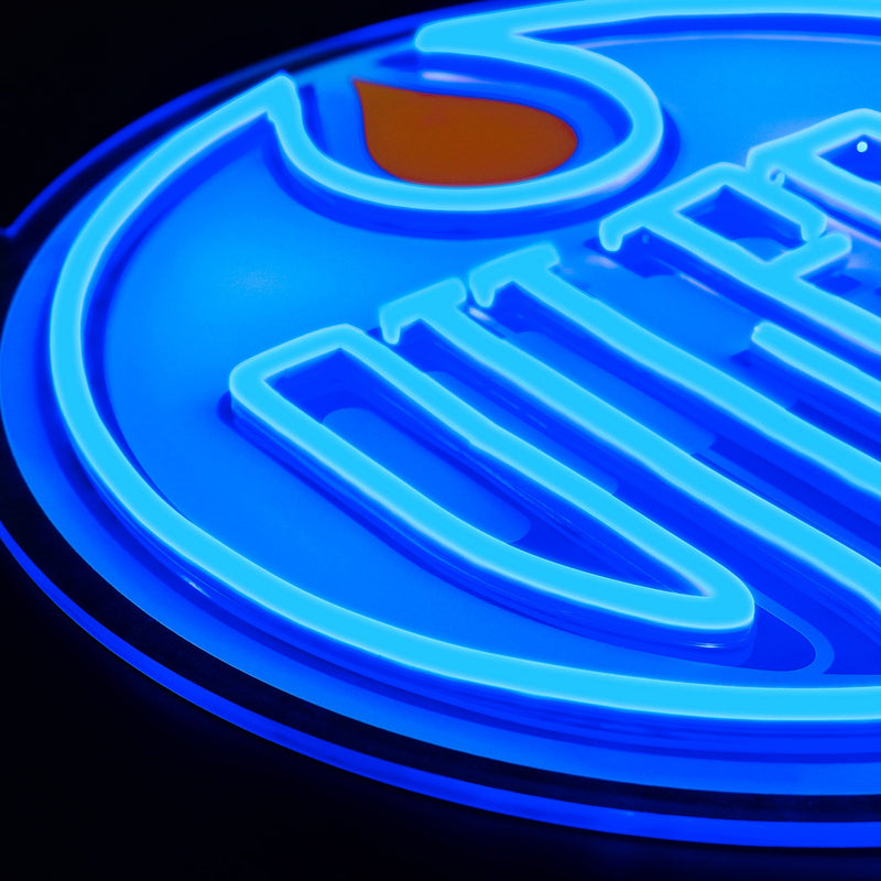 Edmonton Oilers: Die-Cut LED Neon Sign
