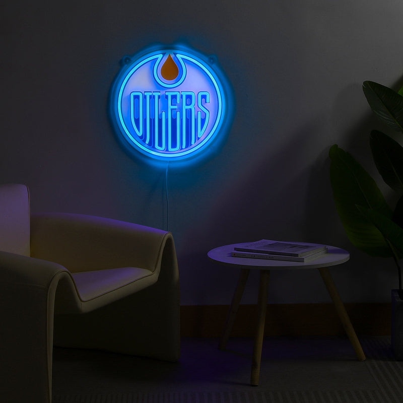 Edmonton Oilers: Die-Cut LED Neon Sign