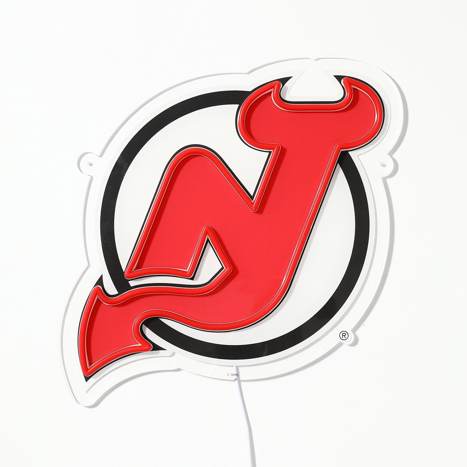 New Jersey Devils: Die-Cut LED Neon Sign