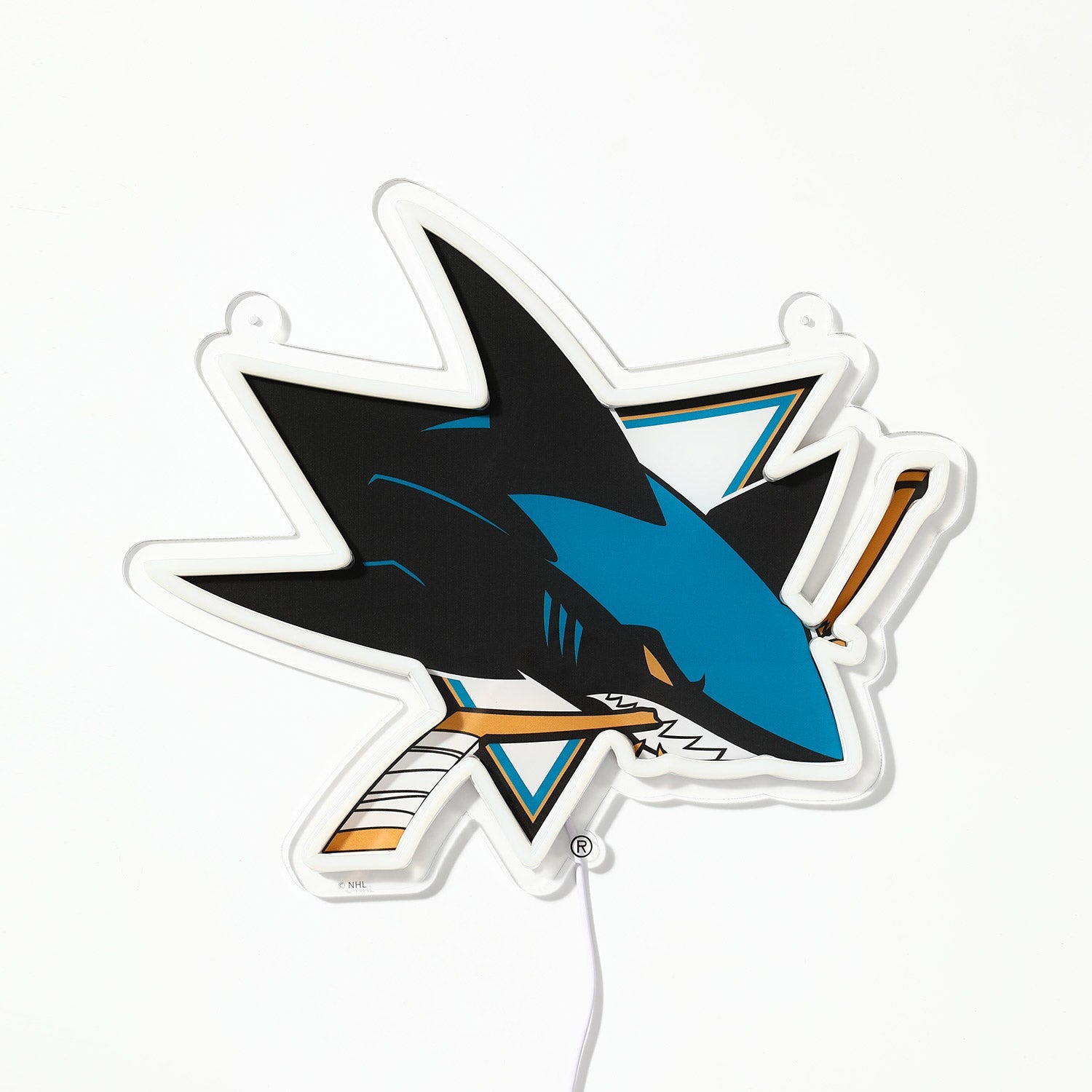 San Jose Sharks: Die-Cut LED Neon Sign
