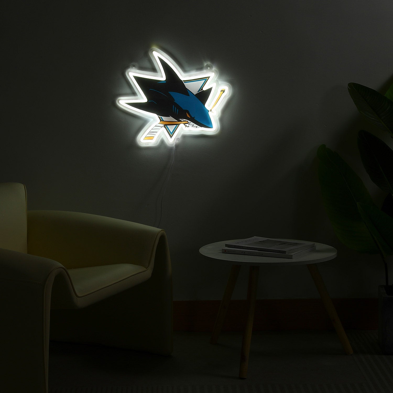 San Jose Sharks: Die-Cut LED Neon Sign