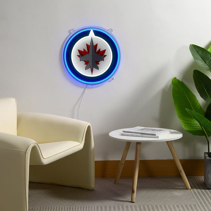Winnipeg Jets: Die-Cut LED Neon Sign