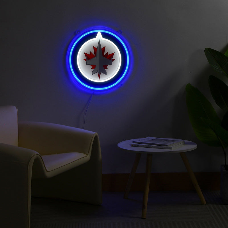 Winnipeg Jets: Die-Cut LED Neon Sign