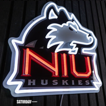 NIU Huskies LED Neon Sign - Standard (15" W x 14.53" H)
