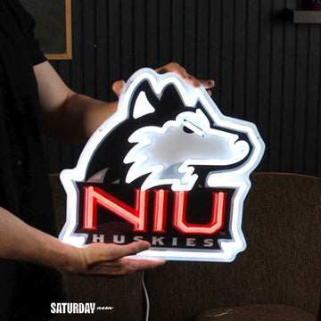 NIU Huskies LED Neon Sign - Standard (15" W x 14.53" H)