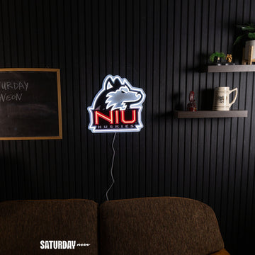 NIU Huskies LED Neon Sign - Standard (15" W x 14.53" H)