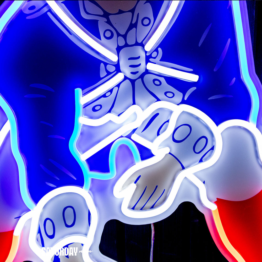 New England Patriots Pat Patriot Retro LED Neon Sign - 22.47" W x 24" H - Saturday Neon