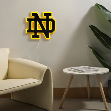 Notre Dame Fighting Irish LED Neon Sign - Saturday Neon
