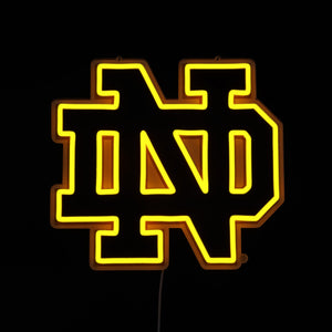 Notre Dame Fighting Irish LED Neon Sign - Saturday Neon