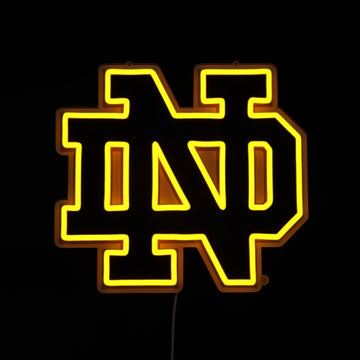 Notre Dame Fighting Irish LED Neon Sign - Saturday Neon