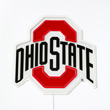 Ohio State Buckeyes logo LED neon sign