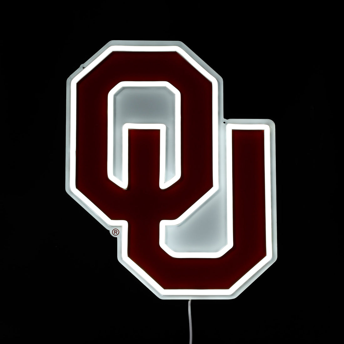 Oklahoma Sooners Logo LED Neon Sign - Saturday Neon
