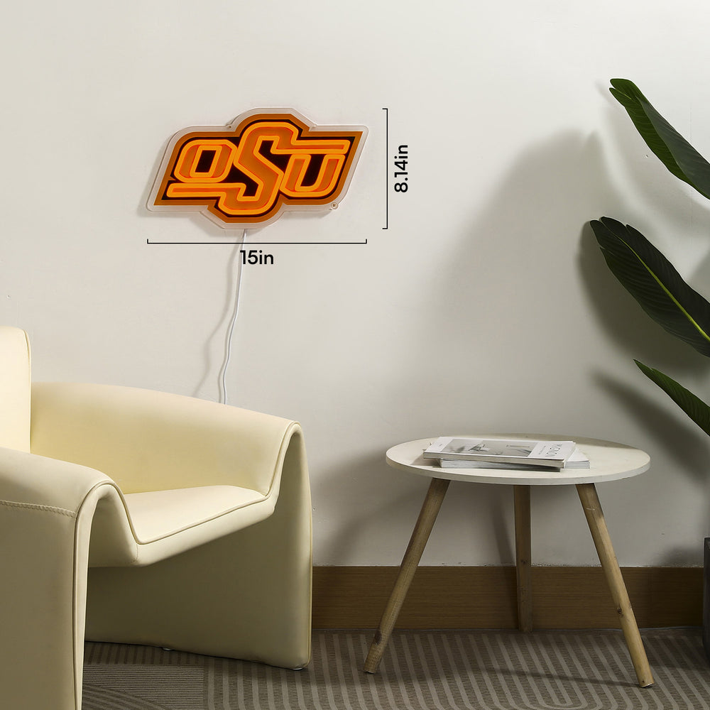 Oklahoma State Cowboys LED Neon Sign - Saturday Neon