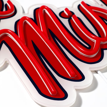 Ole Miss Rebels LED Neon Sign - Saturday Neon