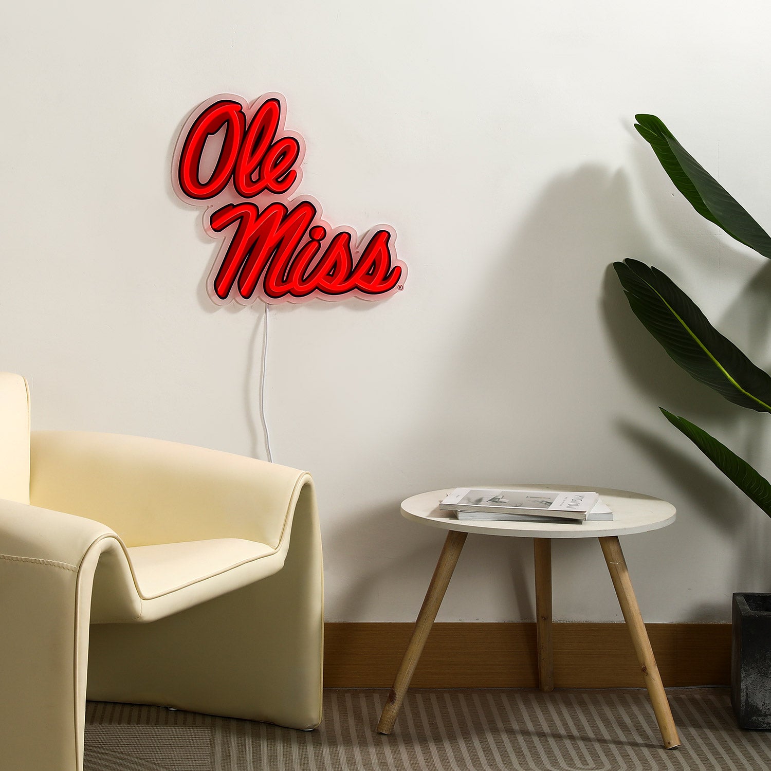 Ole Miss Rebels LED Neon Sign - Saturday Neon