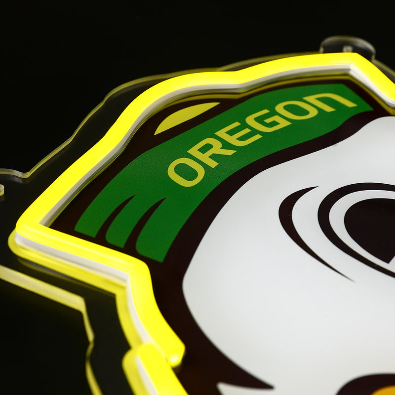 Oregon Duck Logo LED Neon Sign - Saturday Neon