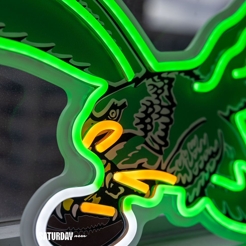 Philadelphia Eagles Retro Logo LED Neon Sign - 24" W x 14.07" H
