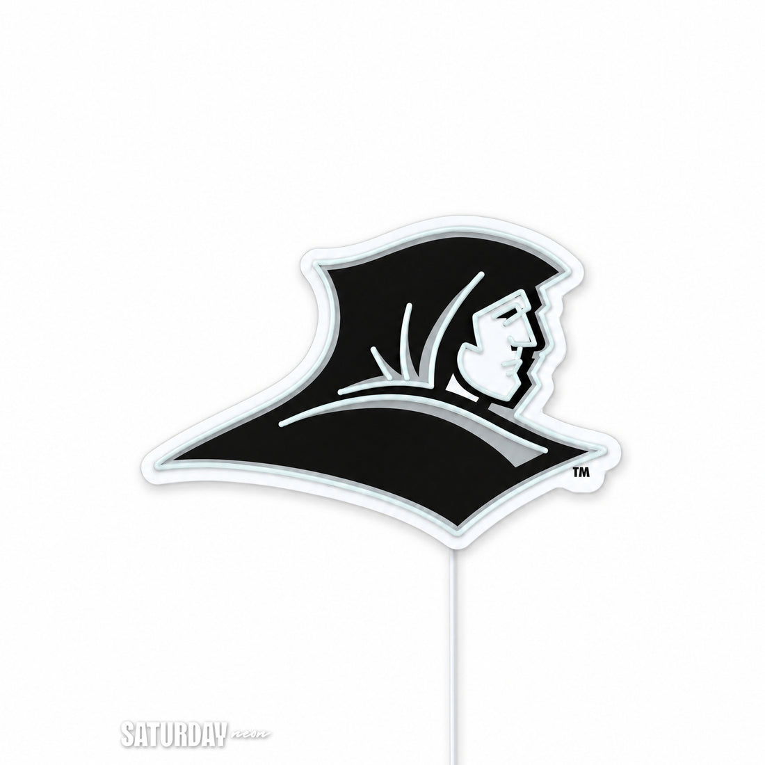 Providence Friars LED Neon Sign - Standard (15" x 10.61") switched off - Saturday Neon
